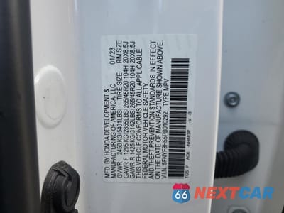 Zdjęcie 13 z 16 samochodu: 2023 HONDA PASSPORT EXL VIN:5FNYF8H55PB010292 - miniatura