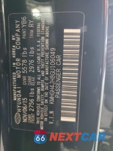 Zdjęcie 13 z 15 samochodu: 2016 HYUNDAI EQUUS SIGNATURE VIN:KMHGH4JH8GU106049 - miniatura