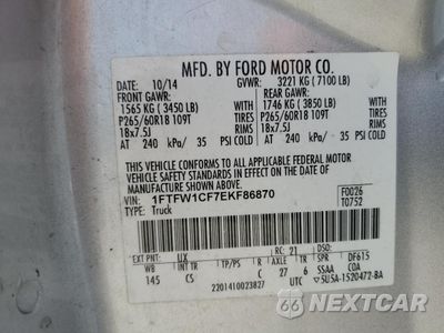 Zdjęcie 12 z 14 samochodu: 2014 FORD F150 SUPERCREW VIN:1FTFW1CF7EKF86870 - miniatura
