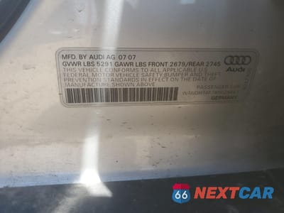 Zdjęcie 12 z 12 samochodu: 2008 AUDI A6 3.2 QUATTRO VIN:WAUDH74F78N029461 - miniatura