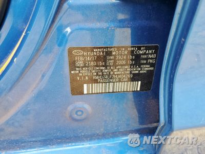Zdjęcie 12 z 13 samochodu: 2017 HYUNDAI ELANTRA SE VIN:KMHD74LF7HU404269 - miniatura