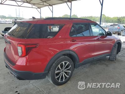 Trzecie zdjęcie samochodu z tyłu: 2021 FORD EXPLORER ST VIN:1FM5K8GC1MGA11242 - miniatura