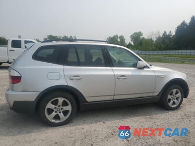 Trzecie zdjęcie samochodu z tyłu: 2007 BMW X3 3.0SI VIN:WBXPC93477WF09850 - miniatura
