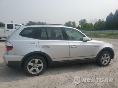 Trzecie zdjęcie samochodu z tyłu: 2007 BMW X3 3.0SI VIN:WBXPC93477WF09850 - miniatura
