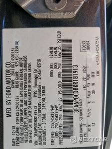 Zdjęcie 13 z 14 samochodu: 2019 FORD FUSION SEL VIN:3FA6P0CD8KR181913 - miniatura