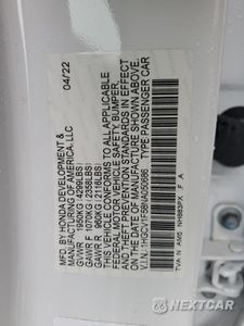 Zdjęcie 12 z 14 samochodu: 2022 HONDA ACCORD EXL VIN:1HGCV1F58NA050686 - miniatura