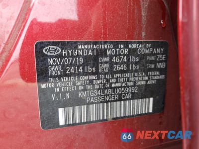 Zdjęcie 13 z 15 samochodu: 2020 GENESIS G70 ELITE VIN:KMTG34LA8LU059992 - miniatura