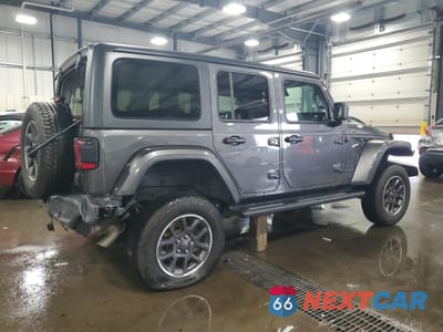 Trzecie zdjęcie samochodu z tyłu: 2021 JEEP WRANGLER UNLIMITED SPORT VIN:1C4HJXDGXMW581011 - miniatura