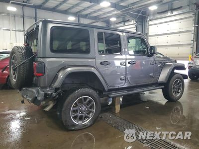 Trzecie zdjęcie samochodu z tyłu: 2021 JEEP WRANGLER UNLIMITED SPORT VIN:1C4HJXDGXMW581011 - miniatura