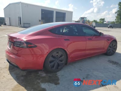 Trzecie zdjęcie samochodu z tyłu: 2022 TESLA MODEL S VIN:5YJSA1E5XNF480203 - miniatura