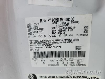 Zdjęcie 12 z 14 samochodu: 2013 FORD F150 SUPERCREW VIN:1FTFW1CF4DFC51072 - miniatura