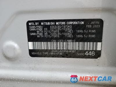 Zdjęcie 13 z 13 samochodu: 2023 MITSUBISHI RVR ES VIN:JA4AJUAU1PU604387 - miniatura