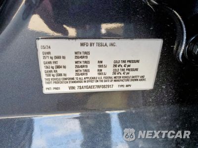 Zdjęcie 12 z 14 samochodu: 2024 TESLA MODEL Y VIN:7SAYGAEE7RF082917 - miniatura
