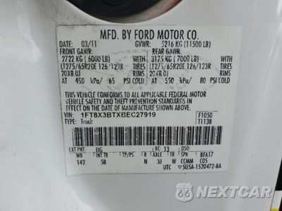 Zdjęcie 12 z 14 samochodu: 2011 FORD F350 SUPER DUTY VIN:1FT8X3BTXBEC27919 - miniatura