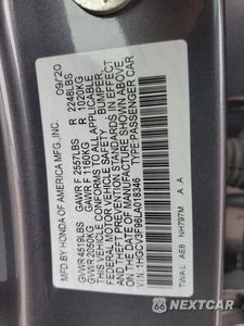 Zdjęcie 13 z 13 samochodu: 2020 HONDA ACCORD TOURING HYBRID VIN:1HGCV3F96LA018346 - miniatura