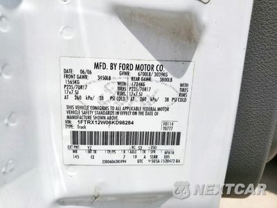 Zdjęcie 12 z 13 samochodu: 2006 FORD F150 VIN:1FTRX12W06KD98284 - miniatura