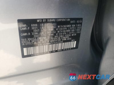 Zdjęcie 13 z 13 samochodu: 2025 SUBARU ASCENT LIMITED VIN:4S4WMAPD1S3415998 - miniatura