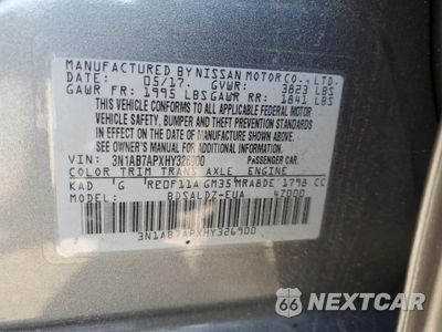 Zdjęcie 12 z 12 samochodu: 2017 NISSAN SENTRA S VIN:3N1AB7APXHY326900 - miniatura