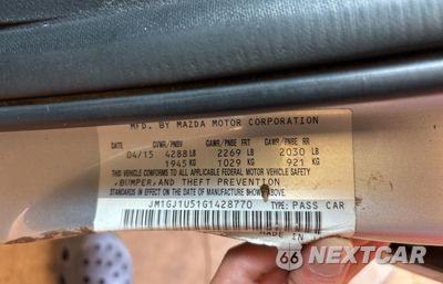 Zdjęcie 10 z 11 samochodu: 2016 MAZDA 6 SPORT VIN:JM1GJ1U51G1428770 - miniatura