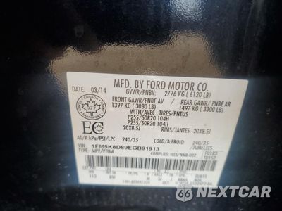 Zdjęcie 13 z 15 samochodu: 2014 FORD EXPLORER XLT VIN:1FM5K8D89EGB91913 - miniatura