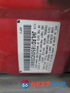 Zdjęcie 13 z 15 samochodu: 1997 HONDA CR-V LX VIN:JHLRD1850VC058801 - miniatura