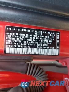 Zdjęcie 12 z 15 samochodu: 2017 VOLKSWAGEN BEETLE S/SE VIN:3VW517AT8HM807375 - miniatura