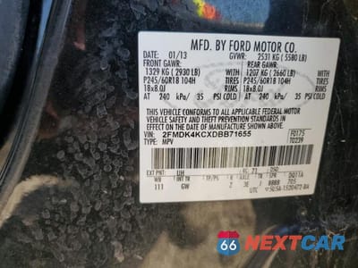 Zdjęcie 14 z 14 samochodu: 2013 FORD EDGE LIMITED VIN:2FMDK4KCXDBB71655 - miniatura