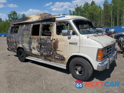Czwarte zdjęcie samochodu z boku: 1985 DODGE RAM VAN B250 VIN:2B6HB23T0FK279878 - miniatura