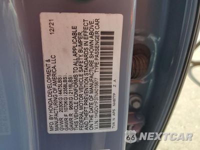 Zdjęcie 12 z 12 samochodu: 2022 HONDA ACCORD SPORT VIN:1HGCV1F37NA015877 - miniatura