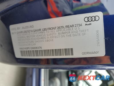 Zdjęcie 12 z 13 samochodu: 2018 AUDI S5 PREMIUM PLUS VIN:WAUY4GF51JN006376 - miniatura