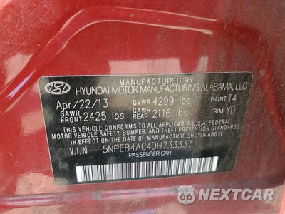 Zdjęcie 12 z 14 samochodu: 2013 HYUNDAI SONATA GLS VIN:5NPEB4AC4DH733337 - miniatura