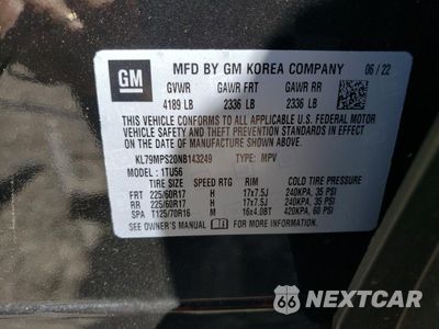 Zdjęcie 13 z 14 samochodu: 2022 CHEVROLET TRAILBLAZER LT VIN:KL79MPS20NB143249 - miniatura