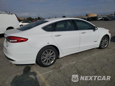 Trzecie zdjęcie samochodu z tyłu: 2017 FORD FUSION SE HYBRID VIN:3FA6P0LU8HR409739 - miniatura
