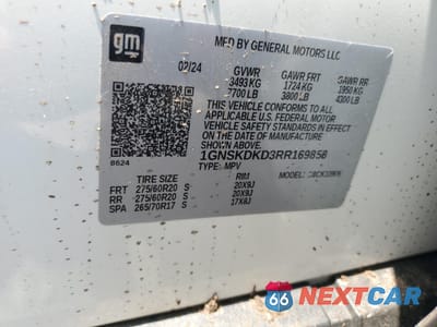 Zdjęcie 12 z 12 samochodu: 2024 CHEVROLET SUBURBAN K1500 Z71 VIN:1GNSKDKD3RR169858 - miniatura