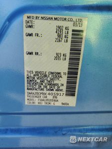 Zdjęcie 12 z 12 samochodu: 2013 NISSAN LEAF S VIN:1N4AZ0CP9DC405917 - miniatura
