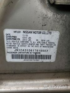 Zdjęcie 13 z 13 samochodu: 2001 NISSAN MAXIMA GXE VIN:JN1CA31D61T615507 - miniatura