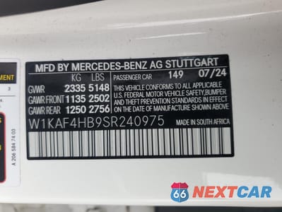 Zdjęcie 12 z 13 samochodu: 2025 MERCEDES-BENZ C 300 4MATIC VIN:W1KAF4HB9SR240975 - miniatura