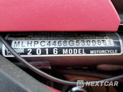 Zdjęcie 9 z 9 samochodu: 2016 HONDA CBR500 R VIN:MLHPC4468G5300861 - miniatura