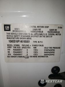 Zdjęcie 12 z 12 samochodu: 2004 GMC ENVOY XL VIN:1GKES16P146185001 - miniatura