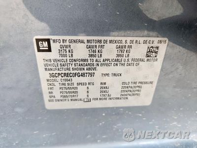 Zdjęcie 12 z 14 samochodu: 2015 CHEVROLET SILVERADO C1500 LT VIN:3GCPCREC0FG487797 - miniatura