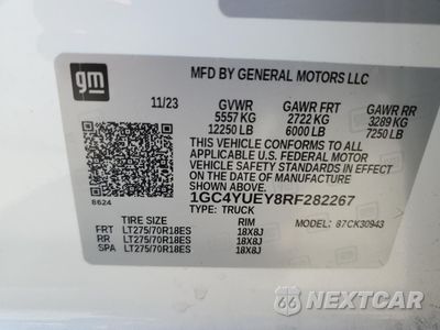 Zdjęcie 12 z 13 samochodu: 2024 CHEVROLET SILVERADO K3500 LTZ VIN:1GC4YUEY8RF282267 - miniatura
