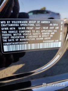 Zdjęcie 13 z 13 samochodu: 2015 VOLKSWAGEN PASSAT SE VIN:1VWBV7A3XFC020644 - miniatura