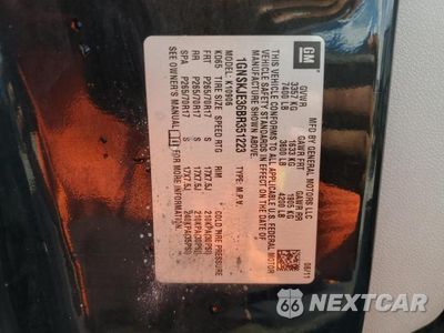 Zdjęcie 13 z 13 samochodu: 2011 CHEVROLET SUBURBAN K1500 LT VIN:1GNSKJE36BR351223 - miniatura