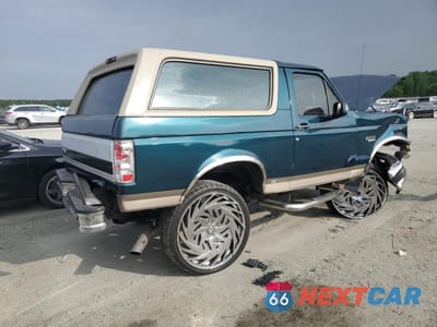 Trzecie zdjęcie samochodu z tyłu: 1993 FORD BRONCO U100 VIN:1FMEU15N0PLA26672 - miniatura
