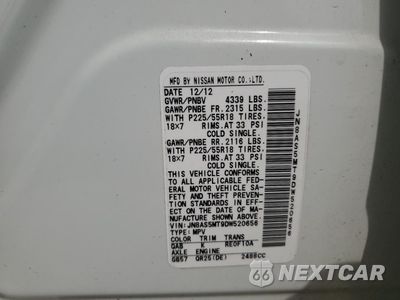 Zdjęcie 13 z 14 samochodu: 2013 NISSAN ROGUE S VIN:JN8AS5MT9DW520656 - miniatura