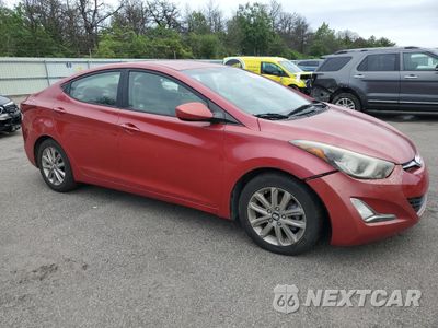 Czwarte zdjęcie samochodu z boku: 2014 HYUNDAI ELANTRA SE VIN:KMHDH4AEXEU048354 - miniatura