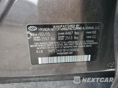 Zdjęcie 13 z 13 samochodu: 2015 HYUNDAI SONATA SPORT VIN:5NPE34AF8FH199804 - miniatura