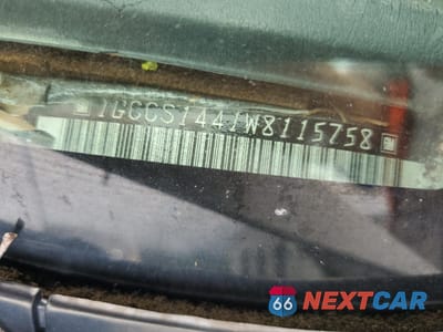 Zdjęcie 12 z 12 samochodu: 1998 CHEVROLET S TRUCK S10 VIN:1GCCS1441W8115758 - miniatura