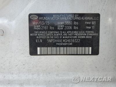 Zdjęcie 12 z 12 samochodu: 2016 HYUNDAI ELANTRA SE VIN:5NPDH4AE4GH659322 - miniatura