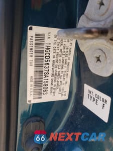 Zdjęcie 12 z 12 samochodu: 1995 HONDA ACCORD LX VIN:1HGCD5637SA159063 - miniatura